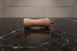 Maple Pepper Mill with Gold Accent | Serving Utensil in Utensils by Holzkunst Samuel Meisinger. Item made of wood works with art deco & modern style