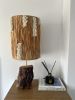 Handmade Lamp with Ash Wood Base and Textured Shade | Table Lamp in Lamps by Tissage Sauvage. Item composed of wood and wool in boho or country & farmhouse style