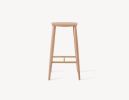 Palmerston Counter Stool (Brass Footrests) | Chairs by Coolican & Company. Item made of wood