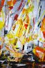 Abstract regatta 3. | Oil And Acrylic Painting in Paintings by IRYNA KASTSOVA. Item made of canvas compatible with contemporary style