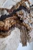 Handwoven Fiber Art Diptych, "Wander and Return | Tapestry in Wall Hangings by Rebecca Whitaker Art. Item made of cotton with leather works with boho & minimalism style