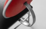 Naifu Metal and Faux Leather Chair | Accent Chair in Chairs by LAGU. Item made of metal compatible with minimalism and contemporary style