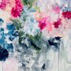Jardin De Paris | Canvas Painting in Paintings by Darlene Watson Abstract Artist. Item composed of synthetic
