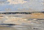 Norman beach 2 | Oil And Acrylic Painting in Paintings by Sophie DUMONT.. Item composed of canvas in contemporary or japandi style