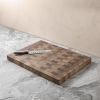 Walnut Cutting Board Double Sided, End Grain Butcher Block | Serving Board in Serveware by Halohope Design. Item composed of walnut in minimalism or mid century modern style