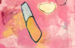 Play #2 — Contemporary Abstract Pink Oil Painting on Canvas | Oil And Acrylic Painting in Paintings by Vincent Salvati – Contemporary Abstract Painter | NJ`. Item composed of canvas compatible with contemporary and modern style