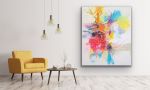 Abstract Original Painting "The good will win" | Oil And Acrylic Painting in Paintings by Carolina Alotus. Item composed of canvas and synthetic
