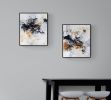 Momenti (Diptych) | Oil And Acrylic Painting in Paintings by Simona Gocan. Item composed of canvas in contemporary style