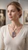 Solid Silver Hand-Painted Thangka Locket Relic Pendant | Ornament in Decorative Objects by Dynasty Artisan. Item composed of metal in contemporary or eclectic & maximalism style