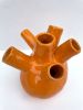 Hydra Vase - Juicy Orange low | Vases & Vessels by niho Ceramics. Item made of stoneware works with minimalism & contemporary style