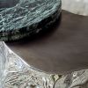 Suspended Marble Steel Console — Colgado, Nitush Aroosh | Console Table in Tables by Nitush Aroosh. Item composed of steel and marble in contemporary or eclectic & maximalism style
