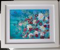 River of joy (2024) | Oil And Acrylic Painting in Paintings by Elena Parau. Item composed of paper compatible with minimalism and contemporary style