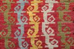 Rug & Kilim’s Tribal Rug in Red with Primitivist Geometric | Area Rug in Rugs by Rug and Kilim
