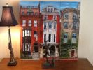Beacon Hill Trio | Oil And Acrylic Painting in Paintings by Ann Gorbett Palette Knife Paintings. Item made of synthetic