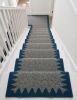 Handwoven Woolen Gray Runner Rug | Rugs by Evergreen Carpets. Item composed of wool compatible with boho and minimalism style