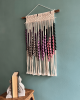 Macrame Wall Hanging, Boho Wall Decor, Yarn Tapestry | Wall Hangings by Sepi. Item made of bamboo & cotton compatible with boho and country & farmhouse style