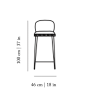 Alma Counter Stool | Chairs by Marie Burgos Design and Collection. Item made of oak wood with fabric