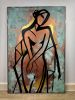 Figure in Motion | Sculptures by Angela David. Item composed of copper compatible with contemporary and industrial style