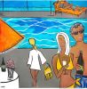Key Largo Retreat | Oil And Acrylic Painting in Paintings by Robin Hiers | Private Residence, Key Largo in Key Largo. Item made of canvas & synthetic