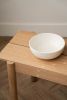 White Matte Stoneware Salad Serving Bowl | Serveware by Creating Comfort Lab