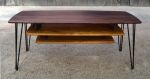 The Jetson's Coffee Table with dual suspended shelves | Tables by Handufactured by Brent Bond. Item in mid century modern or contemporary style
