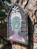Goddess of Solace | Wall Sculpture in Wall Hangings by Gila Mosaics Studio. Item composed of ceramic and glass in boho or asian style