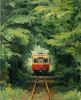 Original Heavy Impasto Oil Canvas: Eigenji Zen Train | Oil And Acrylic Painting in Paintings by Dynasty Artisan. Item composed of linen in contemporary or japandi style