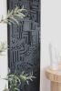 Wood Wall Panel, Black Wooden Wall Panel, Large Wood Art | Wall Sculpture in Wall Hangings by Blank Space Studios. Item made of oak wood works with modern style