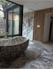 Calacatta Viola Marble Handmade Tub, Fully Customizable | Water Fixtures by AEGEAN MARBLE ARTISAN ATELIER