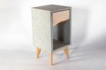 Classic Blond - Classic | Nightstand in Storage by Curly Woods. Item made of oak wood & concrete compatible with modern style
