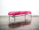 Modern Functional Art Fiberglass & Iron Bench from Costantin | Benches & Ottomans by Costantini Design. Item made of metal