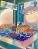 Market Stall | Oil And Acrylic Painting in Paintings by Elizabeth Gahan. Item composed of canvas & synthetic