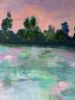 Evening Keeps Us | Mixed Media by Lulu Schwall Atelier. Item made of canvas works with traditional style