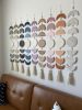 Wooden Moon Phase Wall Hanging | Macrame Wall Hanging in Wall Hangings by Over the Knotted Moon. Item composed of wood