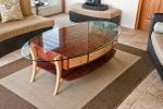 SCAA Coffee Table | Tables by Michael Singer Fine Woodworking. Item composed of wood & glass