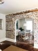 Custom Brick Wall with Reclaimed Wood | Wall Treatments by EMILY POPE HARRIS ART | The Inns Charleston in Charleston