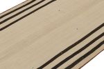Vintage Persian Kilim in Beige with Rich Brown Stripes | Area Rug in Rugs by Rug and Kilim