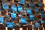 "Electric" Glass and Metal Wall Art Sculpture | Wall Sculpture in Wall Hangings by Karo Studios. Item made of metal with glass