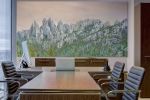 Dusky Peaks | Wall Treatments by Jay Mason. Item in mediterranean style