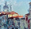 "Venice. City of Romance" original palette knife oil | Oil And Acrylic Painting in Paintings by OXYPOINT. Item composed of wood & canvas compatible with contemporary and modern style