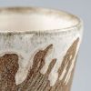 Handmade Carved Cup Omugar Pike | Drinkware by Svetlana Savcic / Stonessa. Item made of stoneware works with modern style