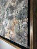 "ocean textures" (sold) | Mixed Media in Paintings by VISCERAL HOME STUDIO. Item composed of wood and concrete in boho or mid century modern style