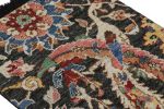 Rug & Kilim’s Persian Kerman Rug in Black with Vibrant | Area Rug in Rugs by Rug and Kilim