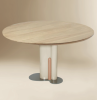ALEX Round dining table | Tables by Dovain Studio. Item composed of metal & marble