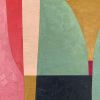 Contemporary Abstract Color-Block Oil Painting on Panel | Oil And Acrylic Painting in Paintings by Suzanne Nicoll Studio. Item composed of birch wood in mid century modern style