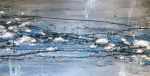 "Floating Water Reef" LARGE Original Painting | Oil And Acrylic Painting in Paintings by Nora Harvey Artist. Item made of canvas with synthetic