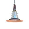 Insulator Light Lantern Pendant Metal Hood | Pendants by RailroadWare Lighting Hardware & Gifts | Moondog Cafe Key West in Key West. Item made of glass works with country & farmhouse & eclectic & maximalism style