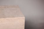 Travertine Nightstand. Travertine Bedside Table. Unique | Tables by HamamDecor LLC. Item composed of marble in minimalism or contemporary style