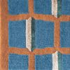 Rug Bauhaus Mare pattern blue handmade modern | Area Rug in Rugs by Atelier Tapis Rouge. Item composed of wool in modern style