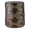 Pueblo Deco Hand Carved Log Table | Side Table in Tables by Pfeifer Studio. Item made of wood compatible with contemporary and industrial style